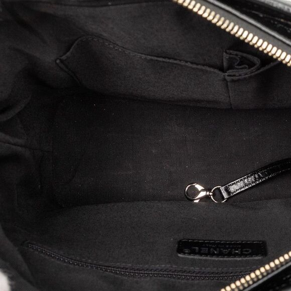 Chanel Cocomark Gabriel De Chanel Chain Shoulder Bag Black Gold Leather Women's - Picture 4 of 6